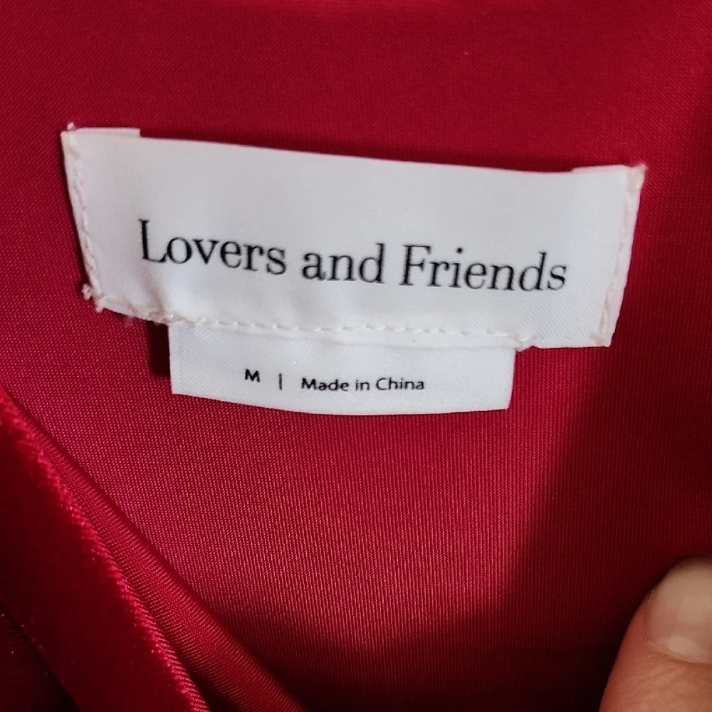 Lovers + Friends Red Spaghetti Strap Slip Dress - Picture 2 of 9